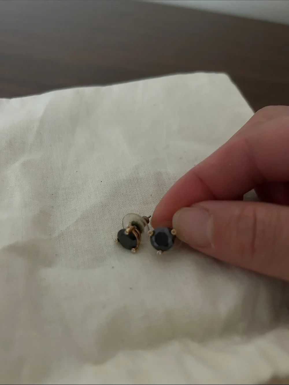 kate spade Gold and Black Stud Earrings